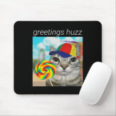 Grüße Huzz Funny Gen Z Gen Alpha Slang Meme Mousepad (Mit Mouse)