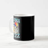 Grüße Huzz Lustiges Gen Z Gen Alpha Slang Meme  Kaffeetasse (Vorderseite Links)
