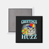Grüße Huzz Lustiges Gen Z Gen Alpha Slang Meme Magnet (Vorderseite/Rückseite)