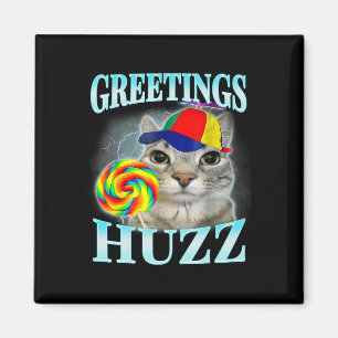 Grüße Huzz Lustiges Gen Z Gen Alpha Slang Meme Magnet