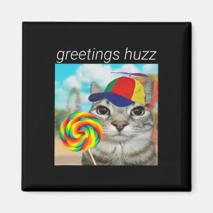 Grüße Huzz Lustiges Gen Z Gen Alpha Slang Meme Magnet