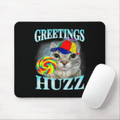 Grüße Huzz Lustiges Gen Z Gen Alpha Slang Meme Mousepad (Mit Mouse)