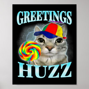 Grüße Huzz Lustiges Gen Z Gen Alpha Slang Meme Poster