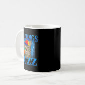 Grüße Huzz Lustiges Katzen Meme Design Für Männer Kaffeetasse (Vorderseite Links)