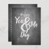 Grüße Jubiläum im Chalkboard-Look (Vorne/Hinten)