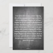 Grüße Jubiläum im Chalkboard-Look (Rückseite)