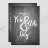 Grüße Jubiläum im Chalkboard-Look (Vorne/Hinten)