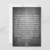 Grüße Jubiläum im Chalkboard-Look (Rückseite)