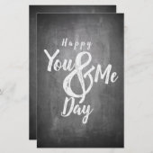 Grüße Jubiläum im Chalkboard-Look (Vorne/Hinten)