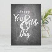 Grüße Jubiläum im Chalkboard-Look (Stehend Vorderseite)