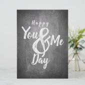 Grüße Jubiläum im Chalkboard-Look (Stehend Vorderseite)