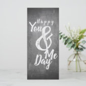 Grüße Jubiläum im Chalkboard-Look (Stehend Vorderseite)