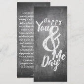 Grüße Jubiläum im Chalkboard-Look (Vorne/Hinten)
