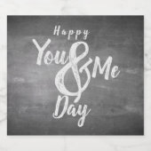 Grüße Jubiläum im Chalkboard-Look Bierflaschenetikett (Einzelnes Label)