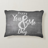 Grüße Jubiläum im Chalkboard-Look Dekokissen (Rückseite)