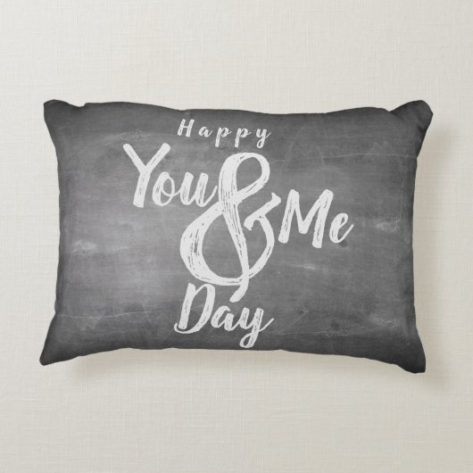 Grüße Jubiläum im Chalkboard-Look Dekokissen (Rückseite)