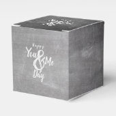 Grüße Jubiläum im Chalkboard-Look Geschenkschachtel (Vorderseite)