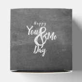 Grüße Jubiläum im Chalkboard-Look Geschenkschachtel (Oben)