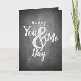 Grüße Jubiläum im Chalkboard-Look Karte