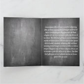 Grüße Jubiläum im Chalkboard-Look Karte (Innenseite)