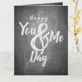 Grüße Jubiläum im Chalkboard-Look Karte (Gelbe Blume)