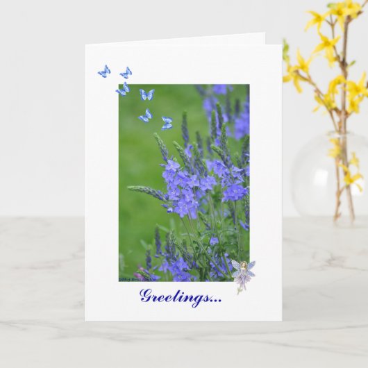 Grüße... Karte (Gelbe Blume)