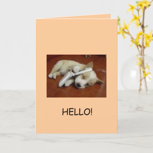 Grüße! Karte (Gelbe Blume)