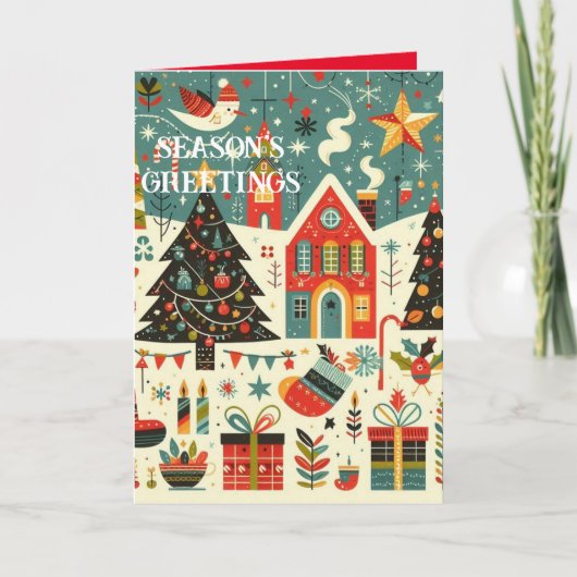 Grüße Karte der Saison (Vorderseite)