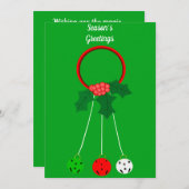 Grüße Karte der Saison (Vorne/Hinten)