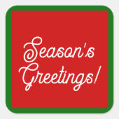 Grüße Labels/Umschlag Aufkleber der Saison (Vorderseite)