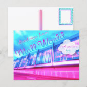 "Grüße" Mall World Postkarte  (Vorne/Hinten)