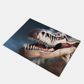 Grüße meinen Kollegen T Rexs, Door Mat Fußmatte (Schrägansicht)