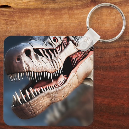 Grüße meinen Kollegen T Rexs, Keyring Schlüsselanhänger (Rückseite)
