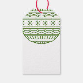 Grüße mit Weihnachten Bauble Geschenkanhänger (Rückseite)