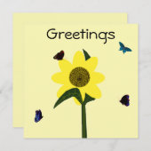 Grüße Notecard Feiertagskarte (Vorne/Hinten)