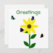 Grüße Notecard Feiertagskarte (Vorne/Hinten)