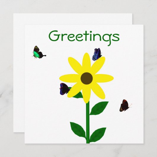 Grüße Notecard Feiertagskarte (Vorne/Hinten)