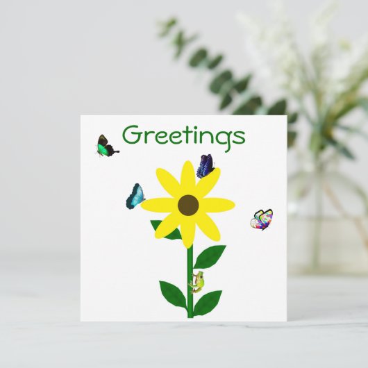 Grüße Notecard Feiertagskarte (Stehend Vorderseite)