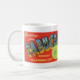 Grüße Paducah von der Vintagen Postkarten-Tasse Kaffeetasse