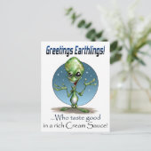 Grüße! Postkarte (Stehend Vorderseite)