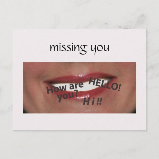 Grüße Postkarte (Vorderseite)