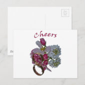 Grüße - Prost Postkarte (Vorne/Hinten)