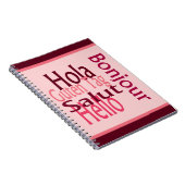 Grüße Spiral Foto Notebook Notizblock (Rechte Seite)
