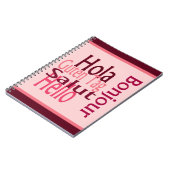 Grüße Spiral Foto Notebook Notizblock (Linke Seite)