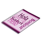 Grüße Spiral Foto Notebook Notizblock (Linke Seite)