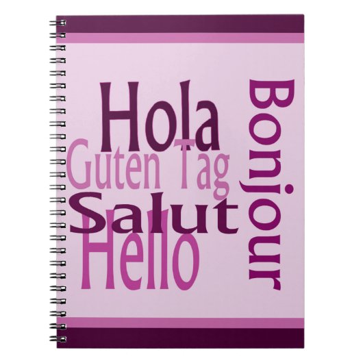 Grüße Spiral Foto Notebook Notizblock (Vorderseite)