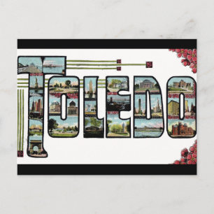 Grüße Toledo Ohio Postcard Postkarte