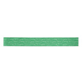 Grüße Typografie der Jahreszeit Grüne Satin Ribbon Satinband (Vorderseite)