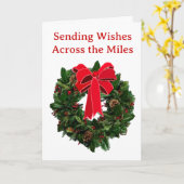 Grüße über die Entfernung - Grußkarte Karte (Gelbe Blume)