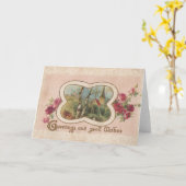 Grüße und gute Wünsche Karte (Gelbe Blume)